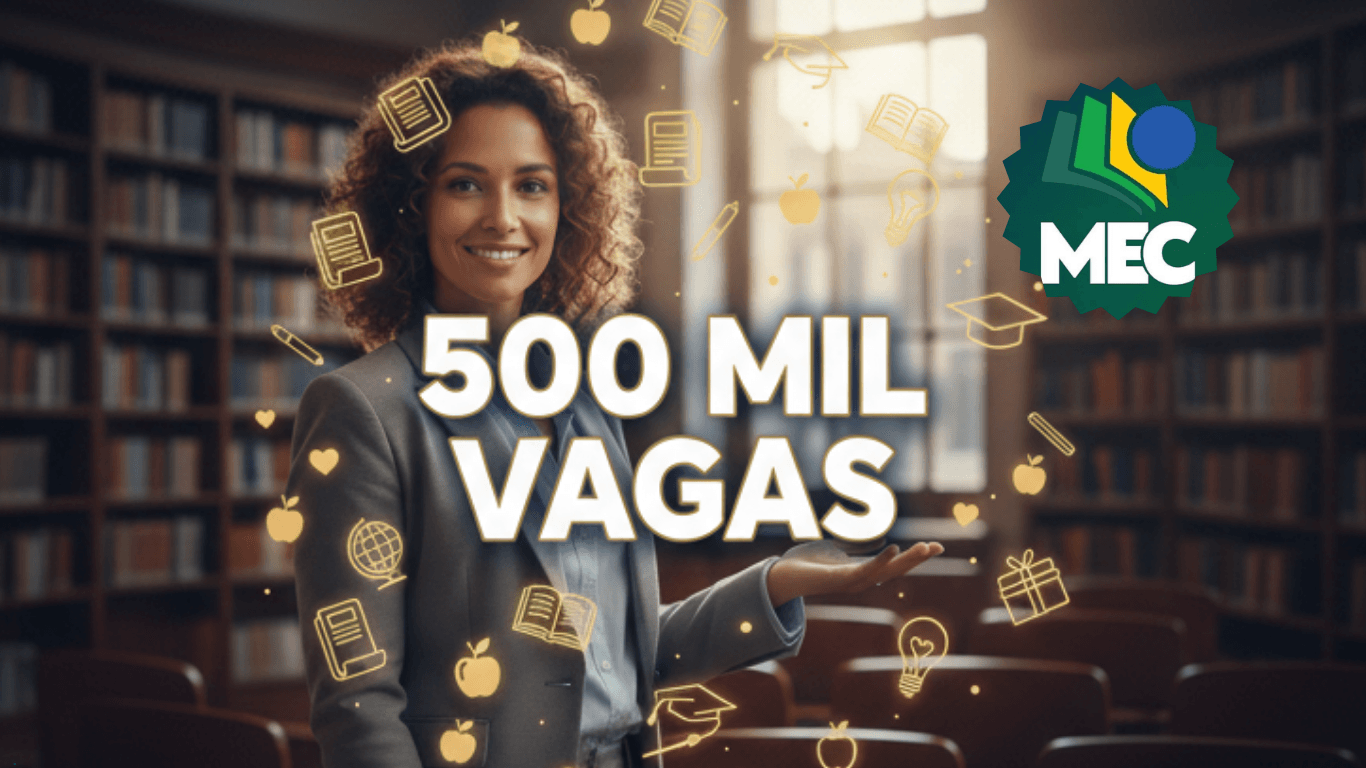 MEC abre meio milhão de vagas em curso gratuito e 100% online para ...
