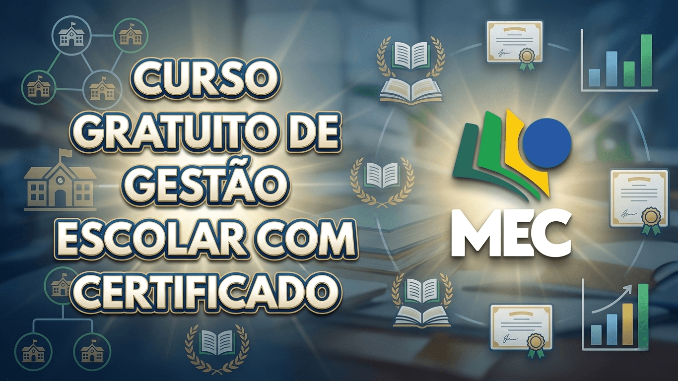 MEC oferece curso gratuito de Gestão Escolar com certificado de 80 ...