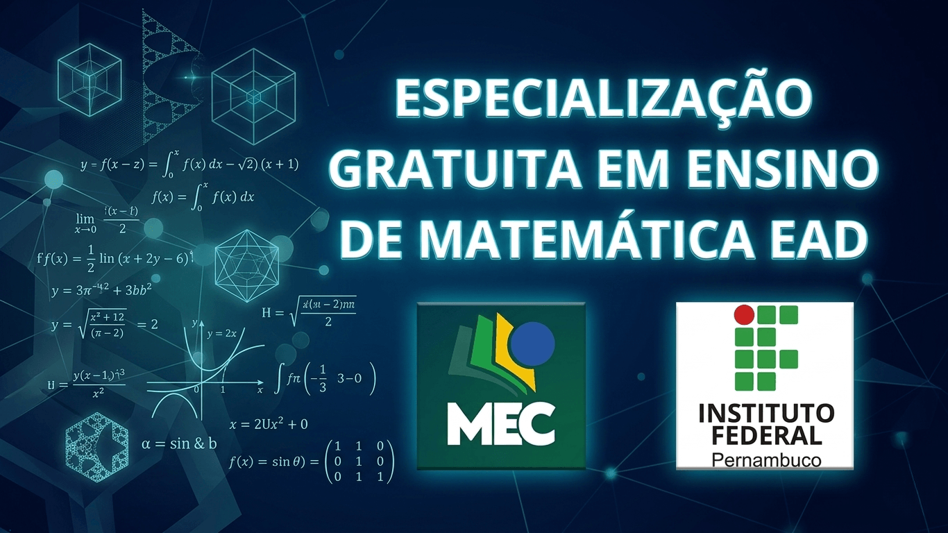 IFPE abre inscrições para especialização EaD em Ensino de Matemática ...