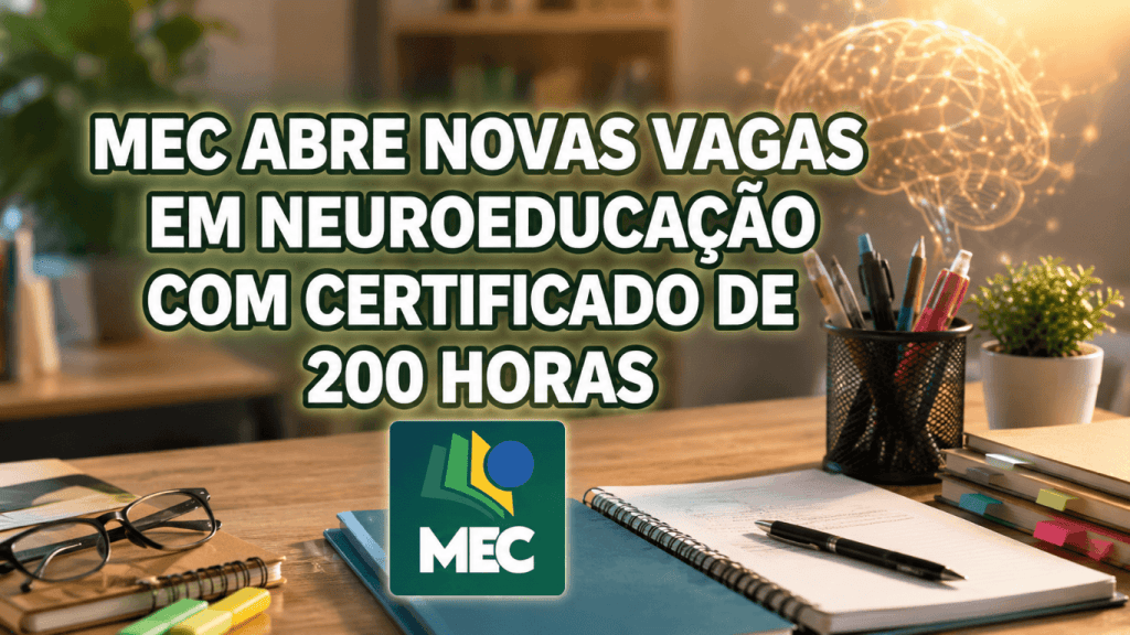 MEC abre 5 mil vagas para curso gratuito de Neuroeducação em julho de ...